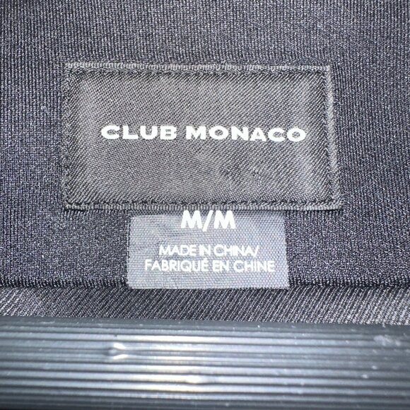 Club Monaco Vest Womens Medium Brown Faux Fur Zip Pockets Ribbed Hem Full Zip - Picture 4 of 7